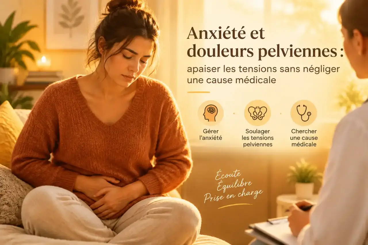 Anxiété et douleurs pelviennes : apaiser les tensions sans négliger une cause médicale