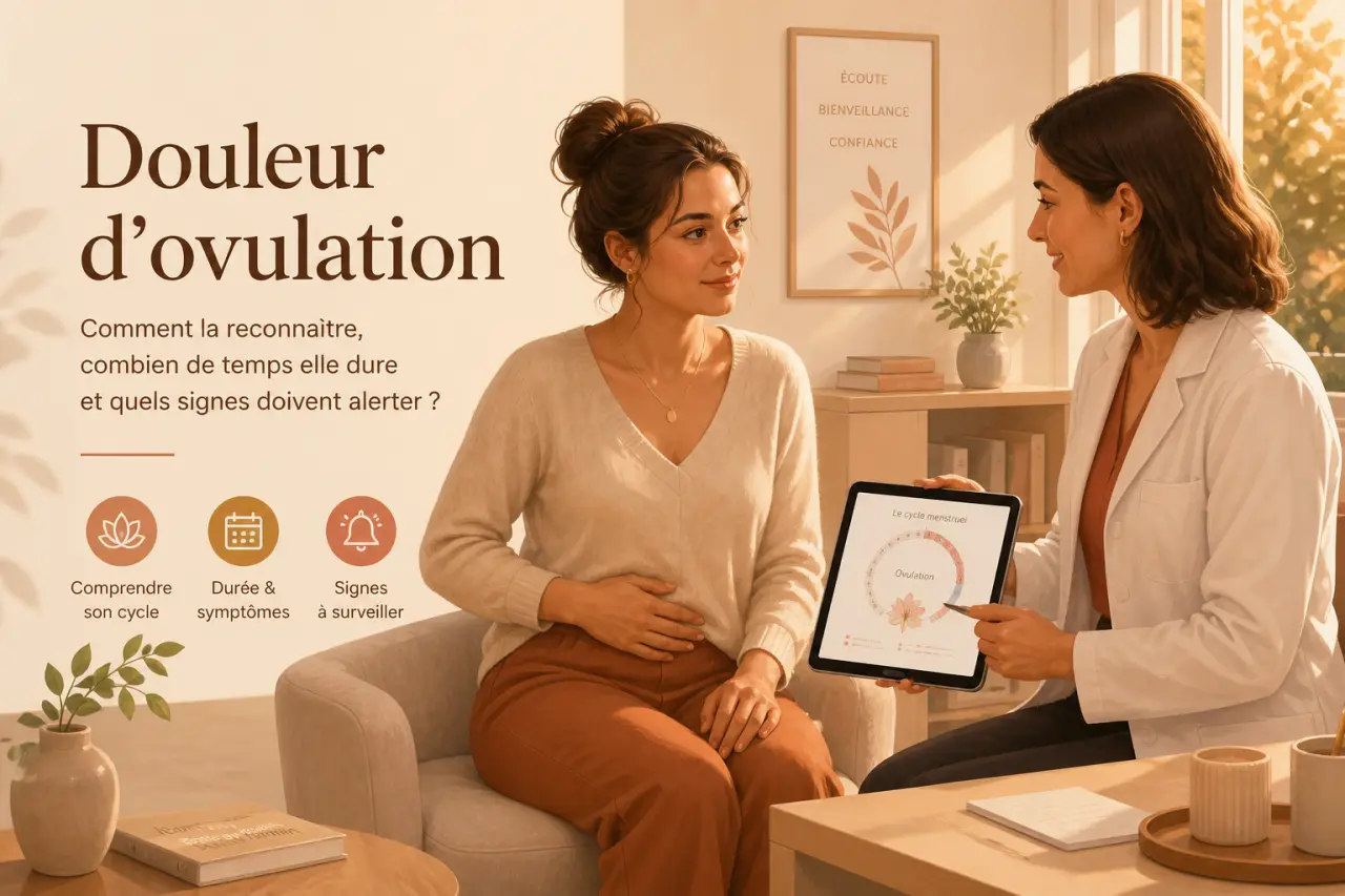 Douleur d’ovulation : comment la reconnaître, combien de temps elle dure et quels signes doivent alerter ?